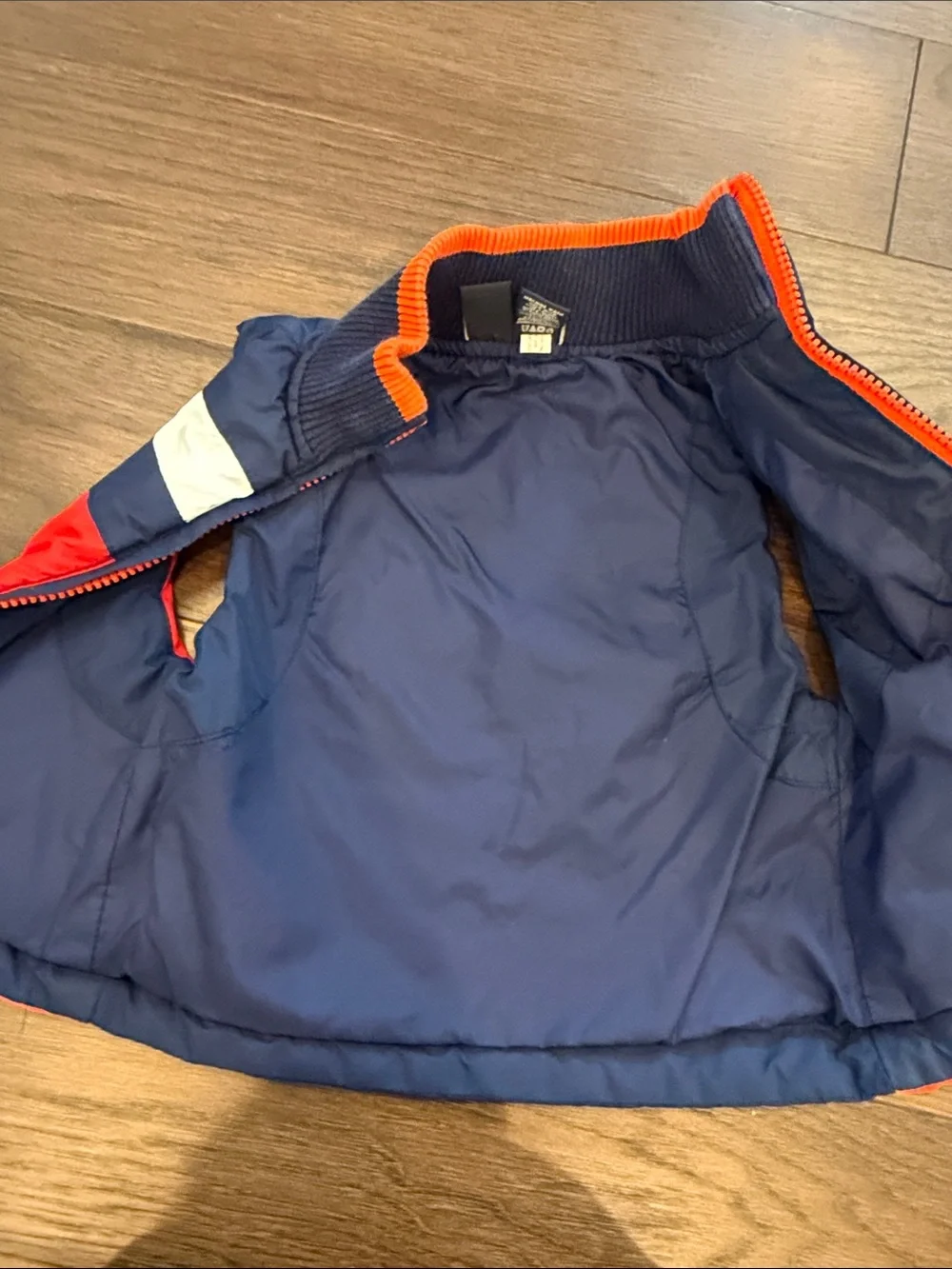 Nautical Toddler Boys 12 Month Orange Puffer Vest - C52-070